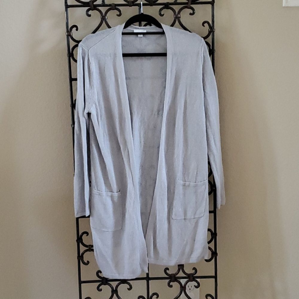 J. JILL Long Open Front Cardigan - Size Medium